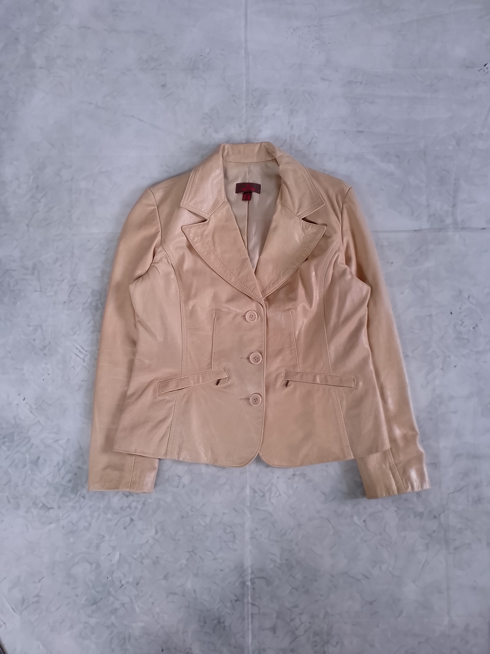 Vintage Danier Tan/Brown Leather Blazer Jacket